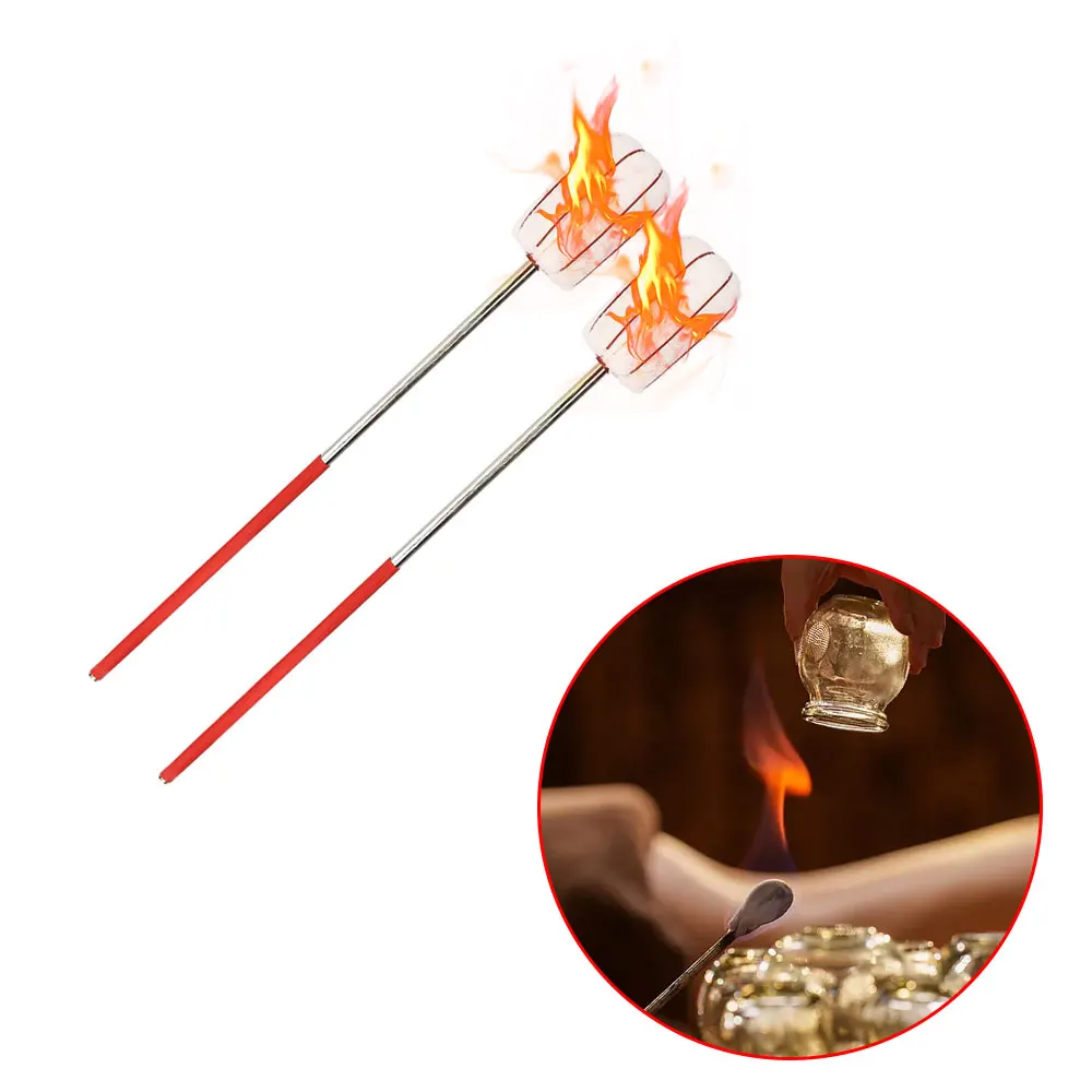 Fire Cupping Stick Cupping Torch Reusable Stainless Steel Cupping Ignition Rod for Beauty Salon Massage Foot Bath Shop