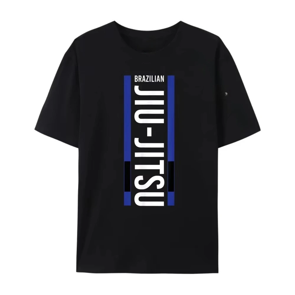 Jiu Jitsu Blue Belt Bjj Mma Cage Fighter Him Men White T Shirt Men Men's Shirt Graphic T Shirt Comfortable Tshirts Printing