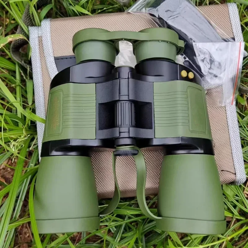 Auto Focus 10x50 Fixed Focus Rangefinder Binoculars High Power Hd Hot Sale Three Color Light Low Light Night Vision
