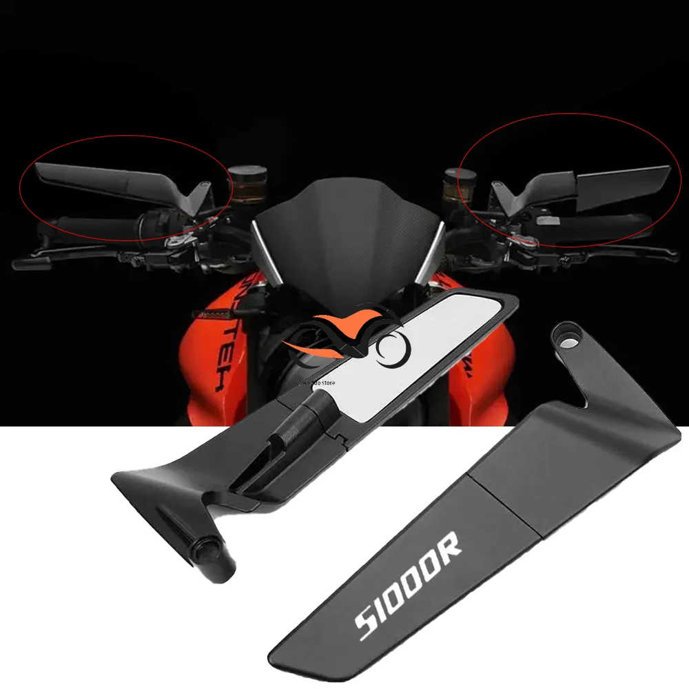 

For BMW S 1000R S1000R 2021 2022 2023 Motorcycle Accessories carbon fibre Mirror Stealth Winglets Rearview Mirrors