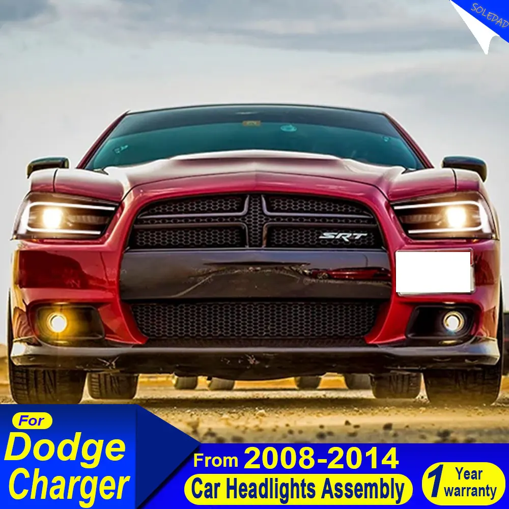 

Car Styling for Dodge Charger 2011-2014 Charger LED Headlamp Projector Lens Auto Headlights Accessories Plug and play