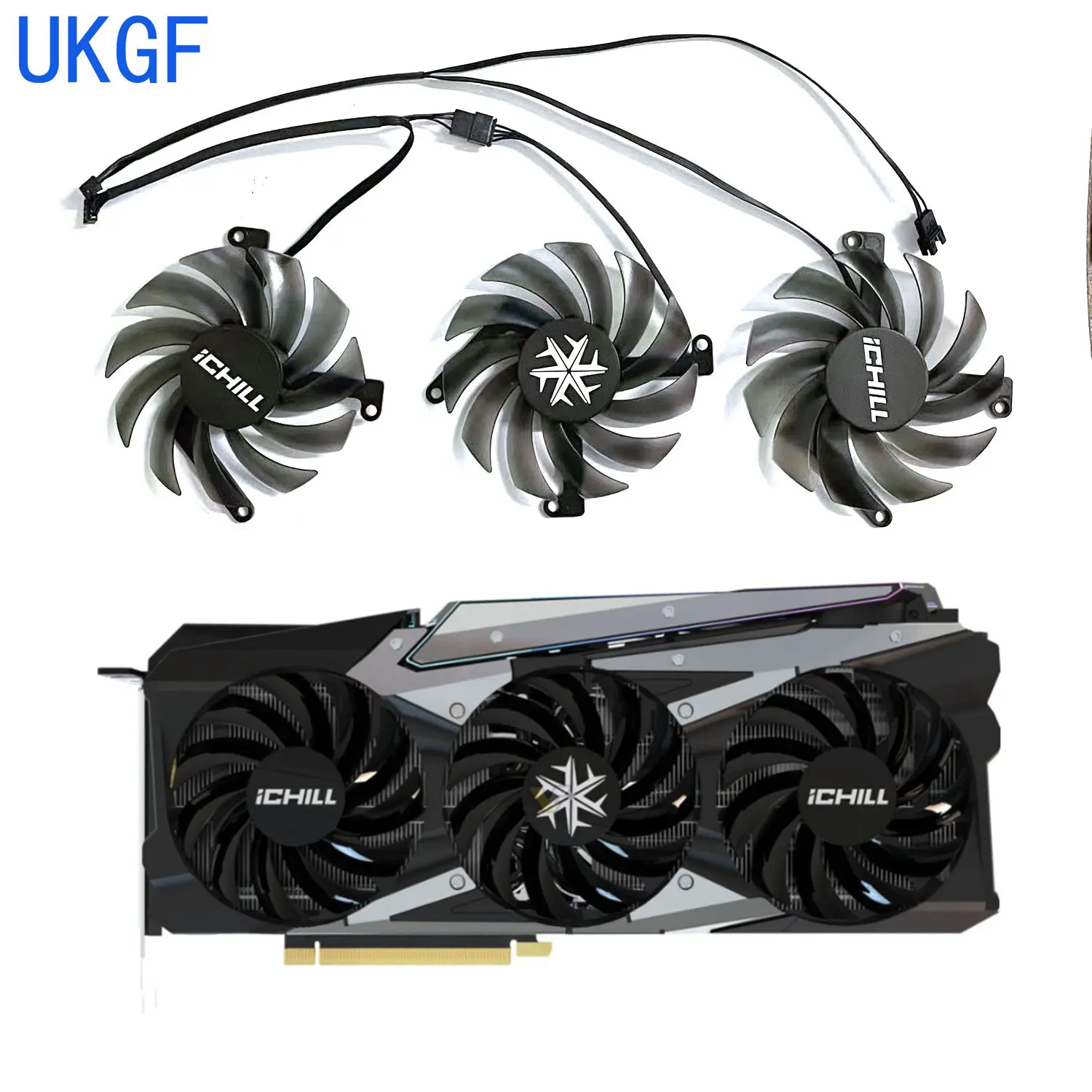 Brand new 85MM 4PIN CF-12915S RTX 3080 GPU fan for INNO3D GeForce RTX3070ti 3080 3080ti 3090 iCHILL X3/X4 Super Ice Dragon