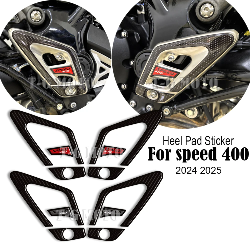 

For Triumph speed 400 Motorcycle Protector Tank Pad Side Grips Gas Fuel Oil Kit Knee Fairing Fender Wheels Stickers 2024 2025