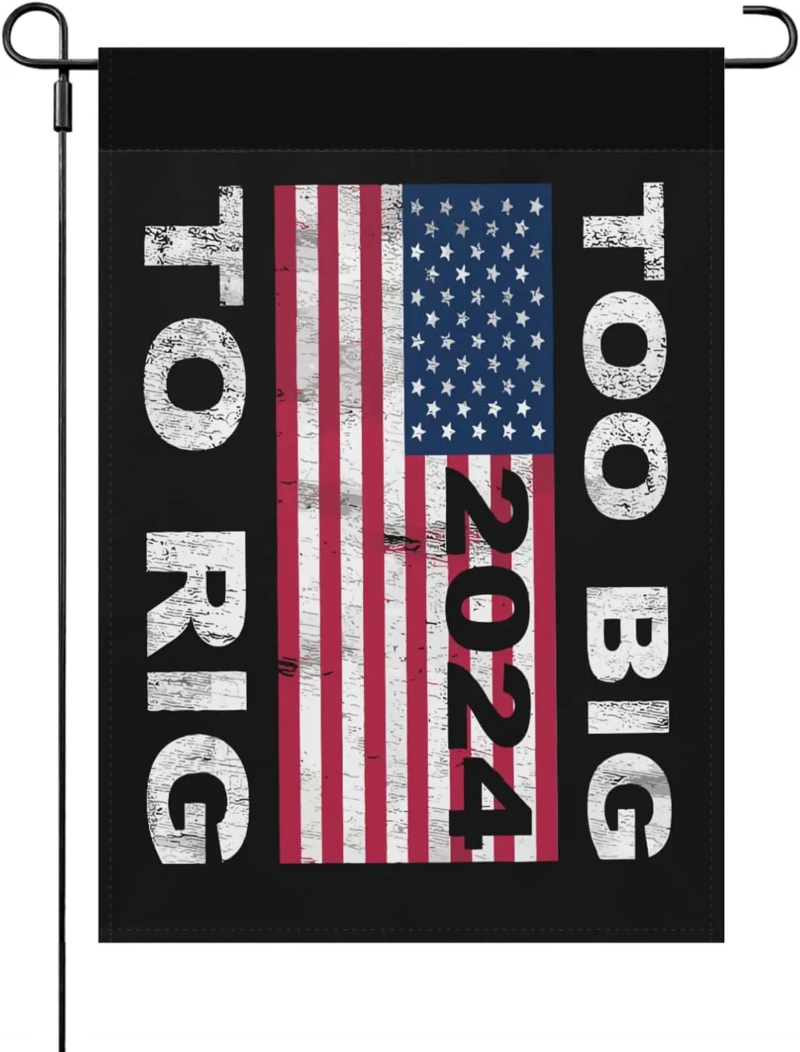 Too Big To Rig Saying Trump 2024 Outdoor Flags One Size, Decorative House Flag One Size Double Sided Lighthouse Outdoor Flags Ya