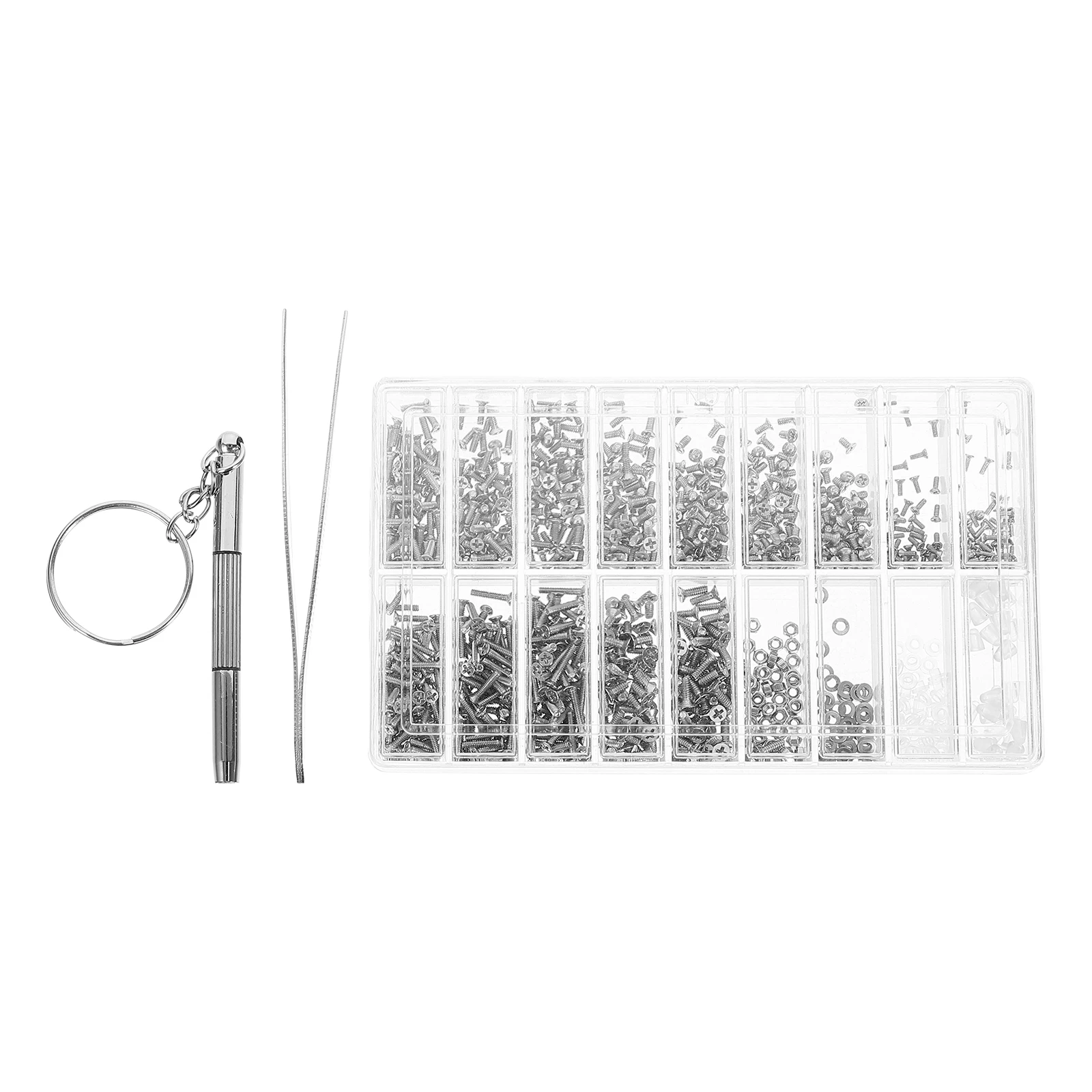 

1 set Aluminum Alloy Eyeglass Repair Kit Durable Glasses Parts Accessories Storage Box Screwdriver Set For Eyewear