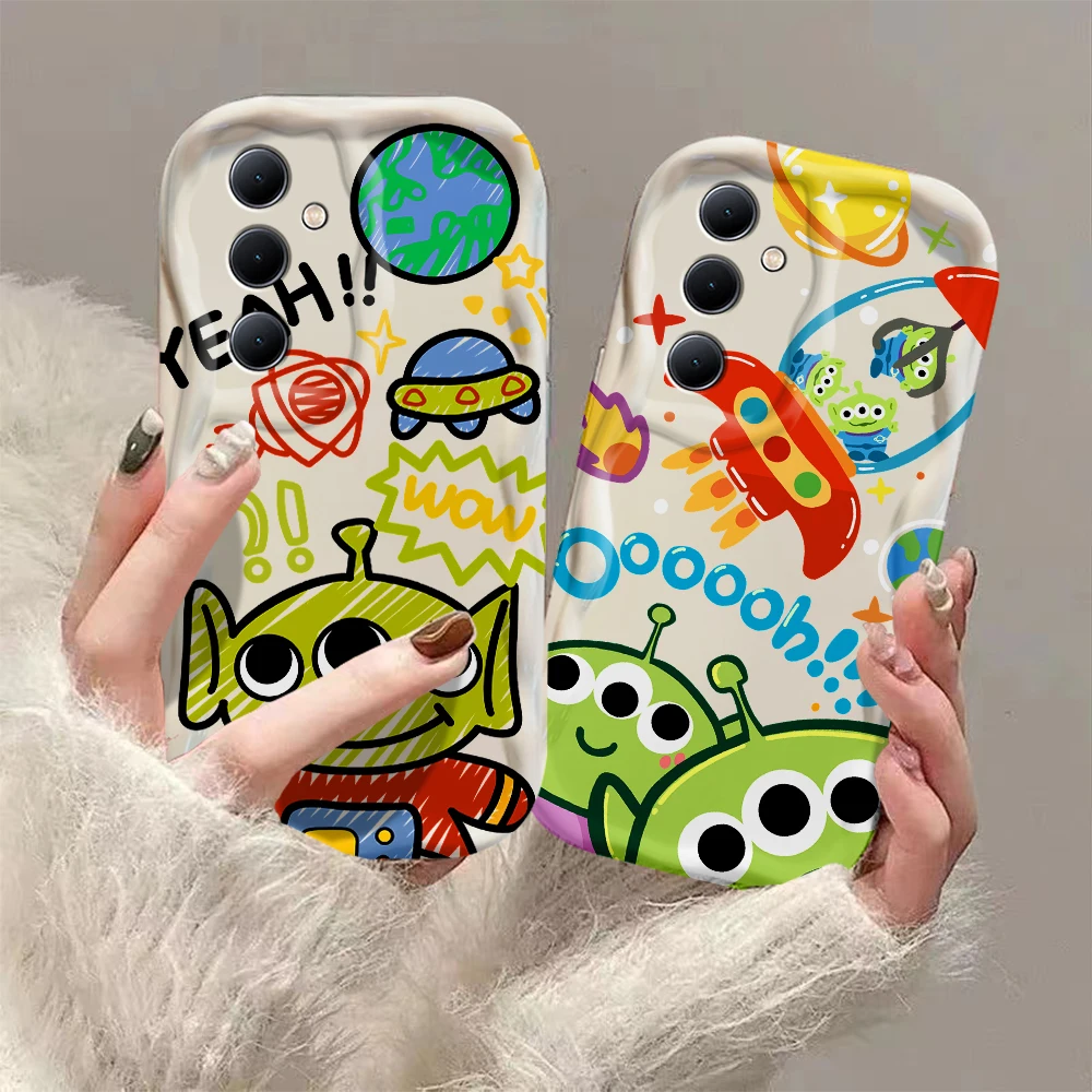 Toys Storys Aliens 3D Wave Case For Xiaomi Redmi 13C 12 12C 10 10C 9 9C A1 A2 K50 K40 Note 13 12 11 10 Pro Plus 4G 5G Cover