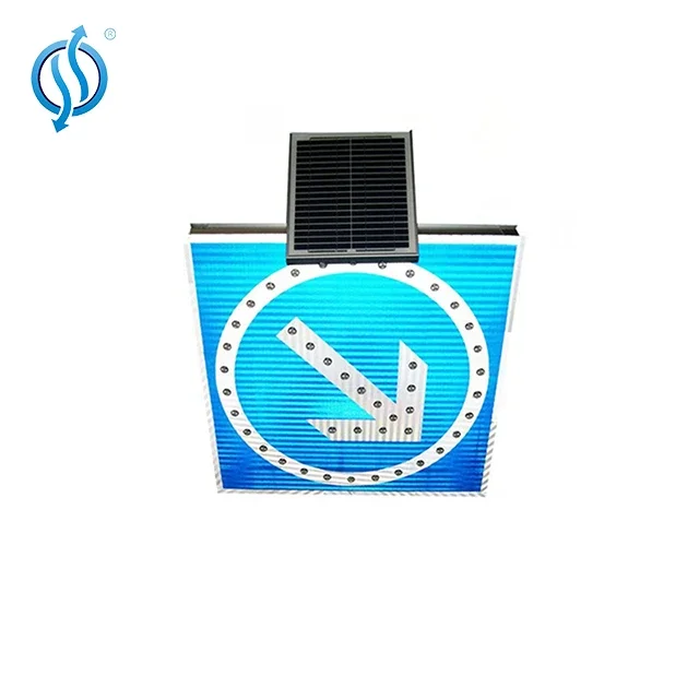 Reflector Solar Panel Stop Mark Traffic Signs Led Arrow Light Signal Board 4pcs Solar Balizas Sign With Blinking Lights