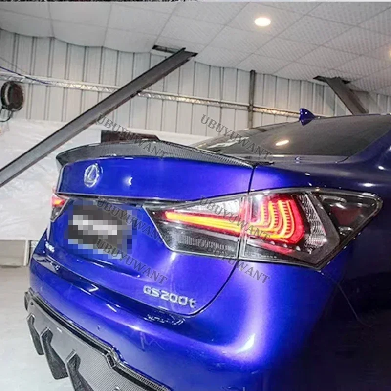 For LEXUS GS GS350 GS300 GS450 Spoiler 2013 - 2016 High Quality Material Glossy Black Tail Wing Rear Trunk  Body Kits