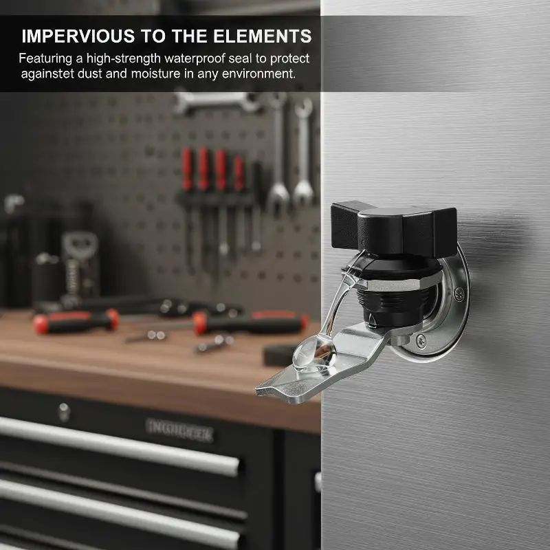Electric Cabinet Black Keyless Handle Lock MA098 G1 Designed for Industrial Use