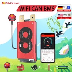 DALYBMS LFP 4S 8S 16S 100A 200A with WiFi Module CAN RS485 Communication for LFP LI-ION Battery ESS Home Energy Storage