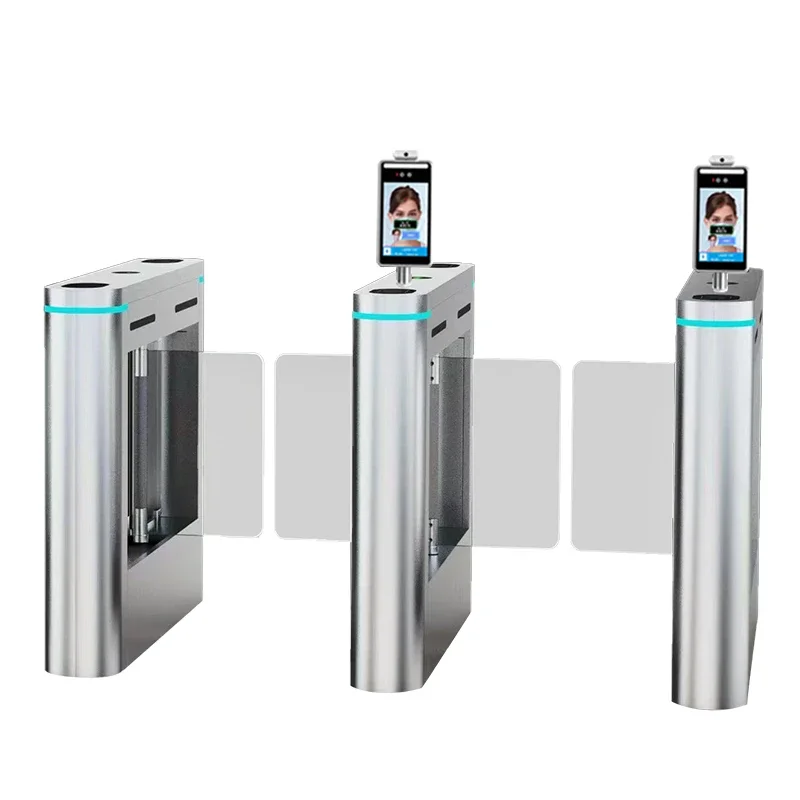 Pedestrian access gate, swipe card access control gym office building attendance gate