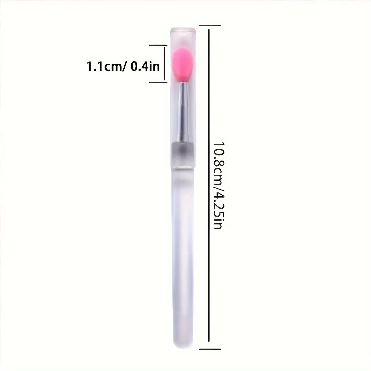 8PCS Silicone Lip Brush with Lid Easy and Efficient Lipstick Cream and Lip Gloss Applicator Makeup Beauty Brushes for Eyeshadow