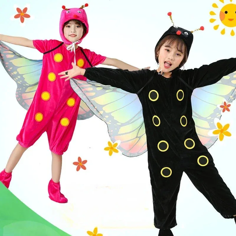 NewNew الأطفال بانتوم كاتربيلر المرحلة فراشة الاطفال تأثيري حلي صبي وفتاة كاتربيلر في فراشة Suits2025