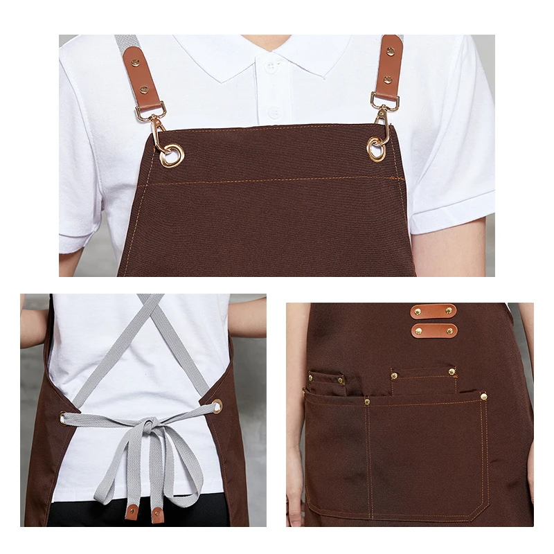 Household Kitchen Cooking Apron Waterproof Men Women Adult  Coffee Overalls Apron Kitchen Cook Waiter in The Restaurant