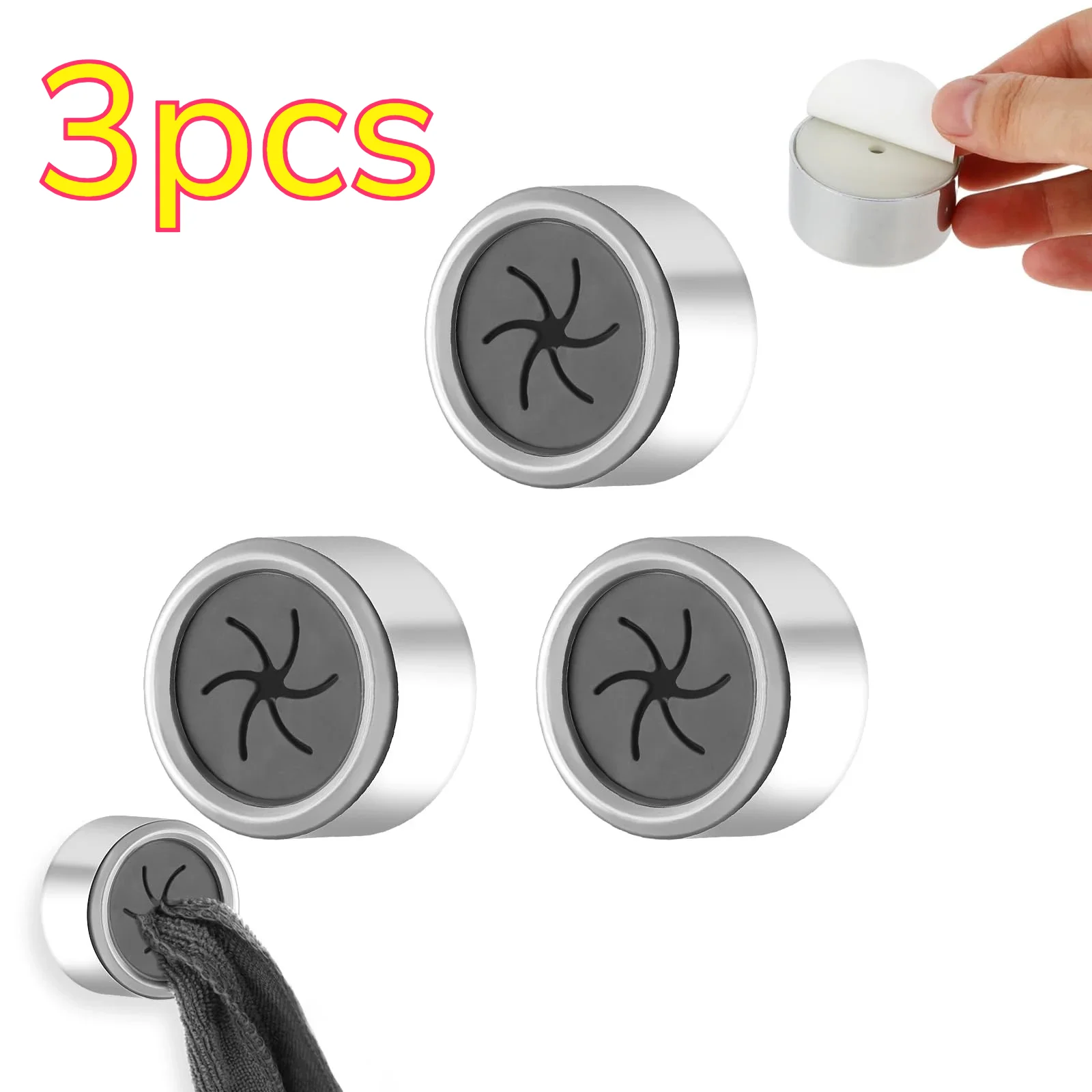 3PCS Non Punching Dishwashing Cloth Storage Clip Dishcloth Clip Kitchen Household Gloves Hook Towel Rack Hole Clip Wall Hanging