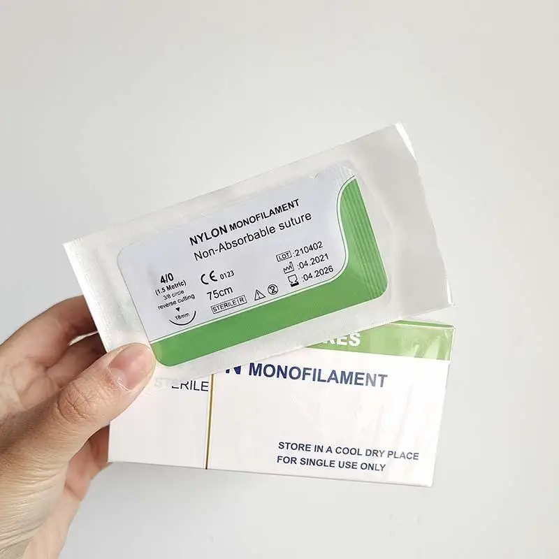 

3/2/1 шт., нейлоновая моноволоконная нить, шовная нить 4,0, стоматологическая хирургическая игла, шовная практика 4/0, не поврежденное обучение, демонстрационное исследование