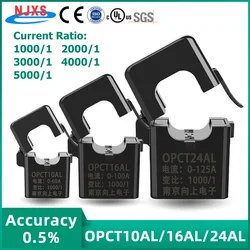 NJXSE Split Core Current Transformer OPCT10ATL 1000/1 2000/1 3000/1 OPCT16ATL 4000/1 5000/1 Clamp CT 5A 20A 30A 50A 100A 150A