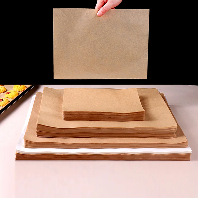 50/100Pcs Parchment Paper Baking Sheets Non-Stick Precut Baking Parchment Baking Paper For Oven Air Fryer Grilling Mat Paper