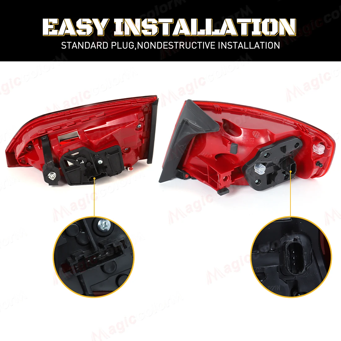 لأودي A4 B8 2009 2010 2011 2012 الخلفية الذيل ضوء الخلفية بدوره مصباح إشارة LED الفرامل تحذير ضوء سيارة الذيل ضوء الجمعية 12 فولت