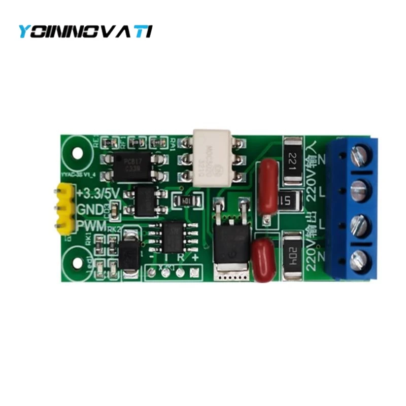 PWM Dimming Dimmer Governor Motor Speed Controller AC 220V Voltage Regulating Regulator Thyristor Isolation Module I/O Output