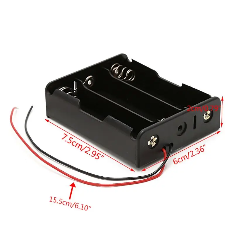 5 ชิ้น 18650 แบตเตอรี่แบบชาร์จไฟได้ 3.7V กล่องใส่คลิปสำหรับ เคส พร้อมสายไฟ