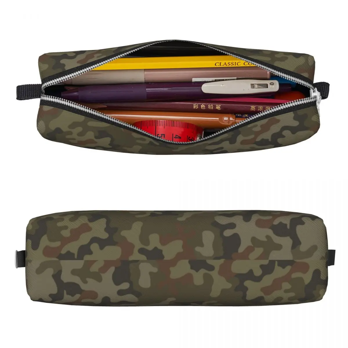 Polish Camouflage Pencil Cases Army Military Camo Pencil Pouch Pen Holder Kids Pencil Bags School Supplies Gifts Stationery