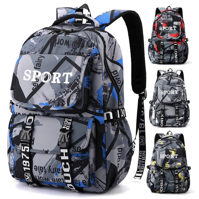 2026 Newest Fashion Thicken Backpack For Boys And Girls High School Children Large Capacity Camouflage Middle School Students