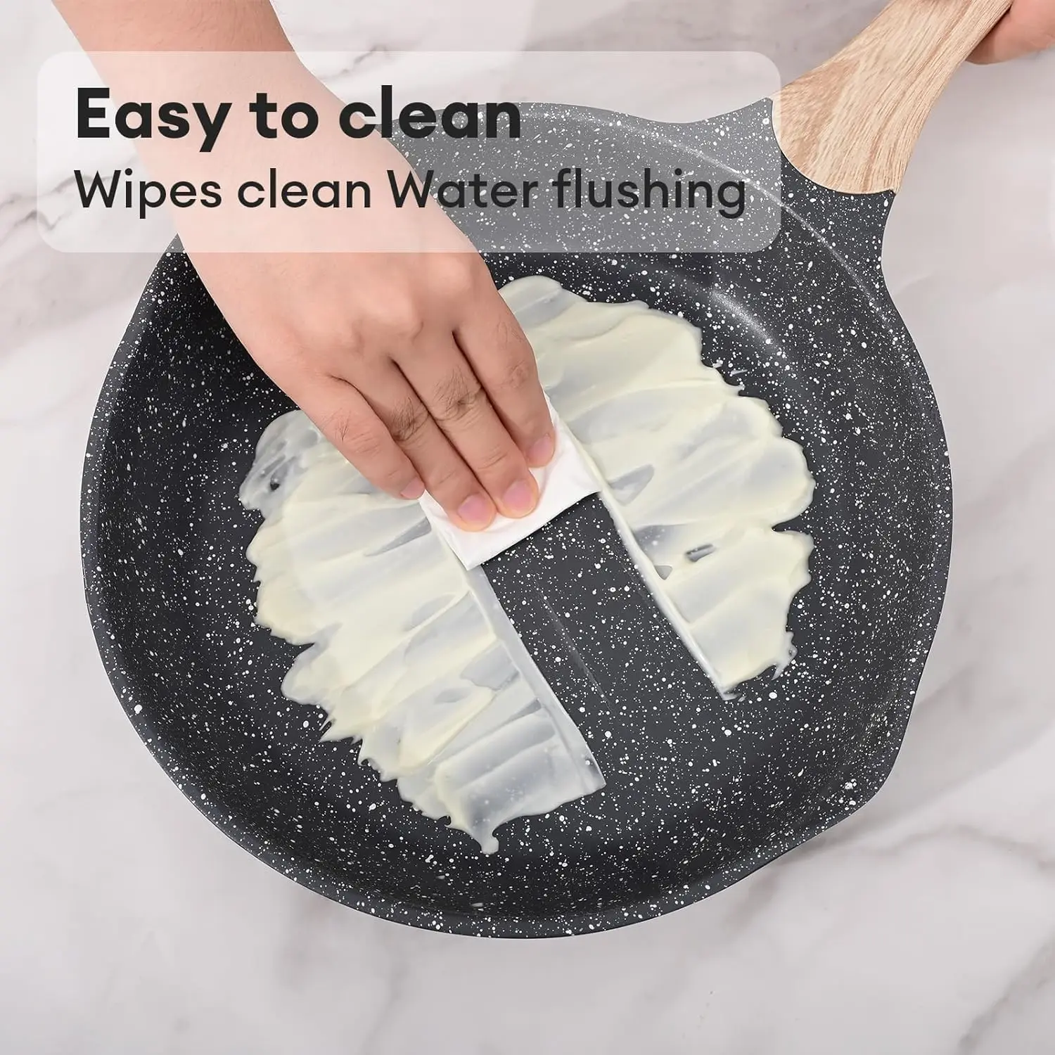 Conjunto de panelas de cerâmica 24 peças, panelas e frigideiras cinza antiaderentes, conjuntos de panelas de indução não tóxicas saudáveis de cozinha com panelas, Sau