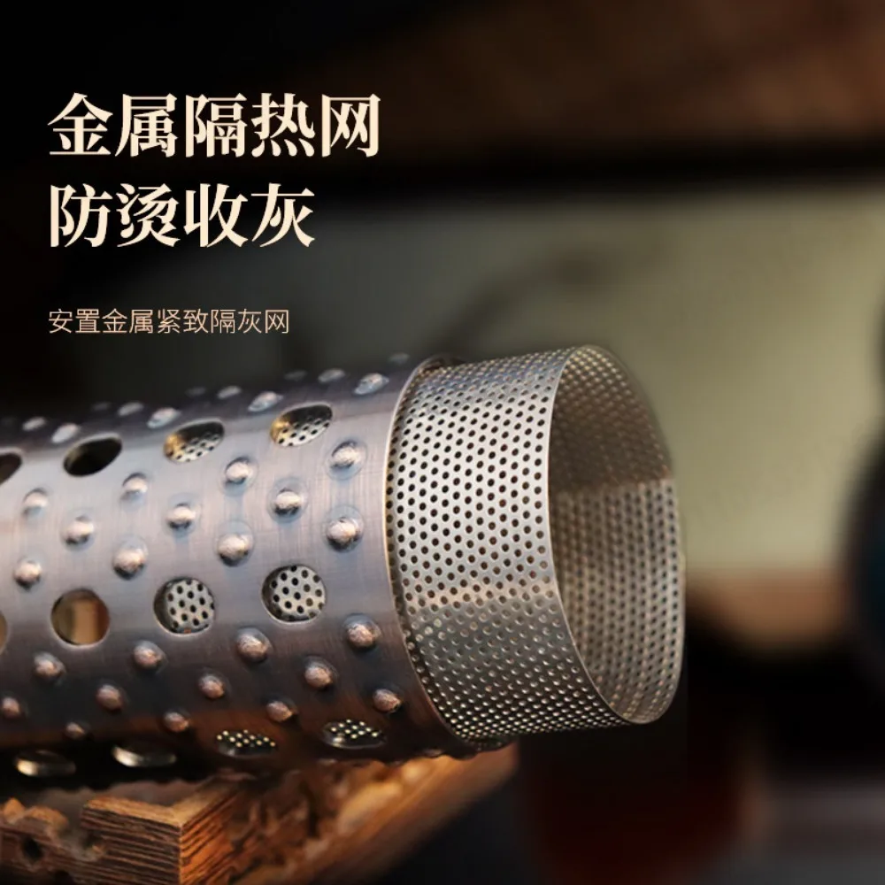 Rolling Pure Copper Moxibustion Stick Handheld Mugwort Steamer for Home Salon