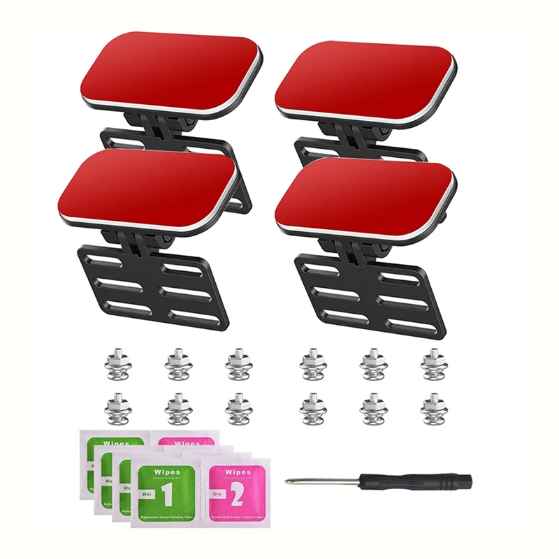 B50B-Rear Universal Rearview Camera Holder Mounting Bracket Dash Cam Mirror Backup Camera Mount 4Pcs