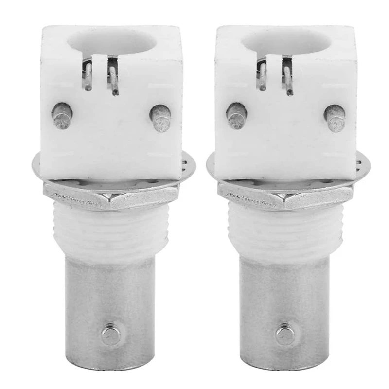 Adaptador branco para sistemas CCTV, placa de conexão, montagem PCB, 90 graus, 2P, BNCQ9, 10 pcs