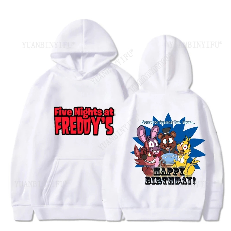 عارضة الكلاسيكية الساخنة نمط الكرتون FNAF خمس ليلة في ملابس فريدي الخريف والشتاء للجنسين البلوز هوديس الساخن بيع