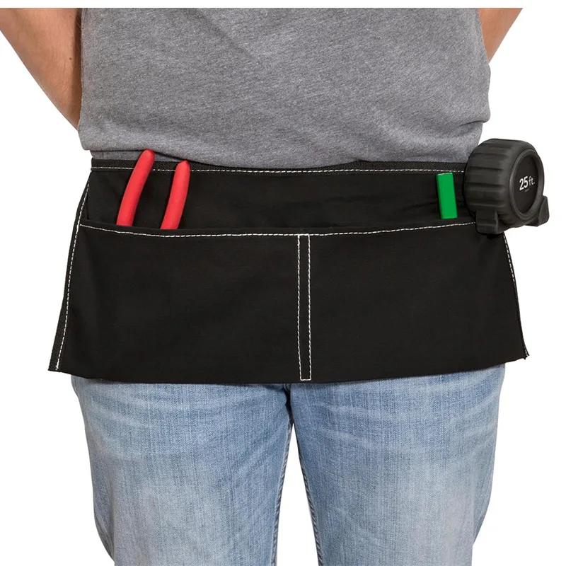 Canvas Apron New Storage Bag Half-body Short Catering Server Overalls