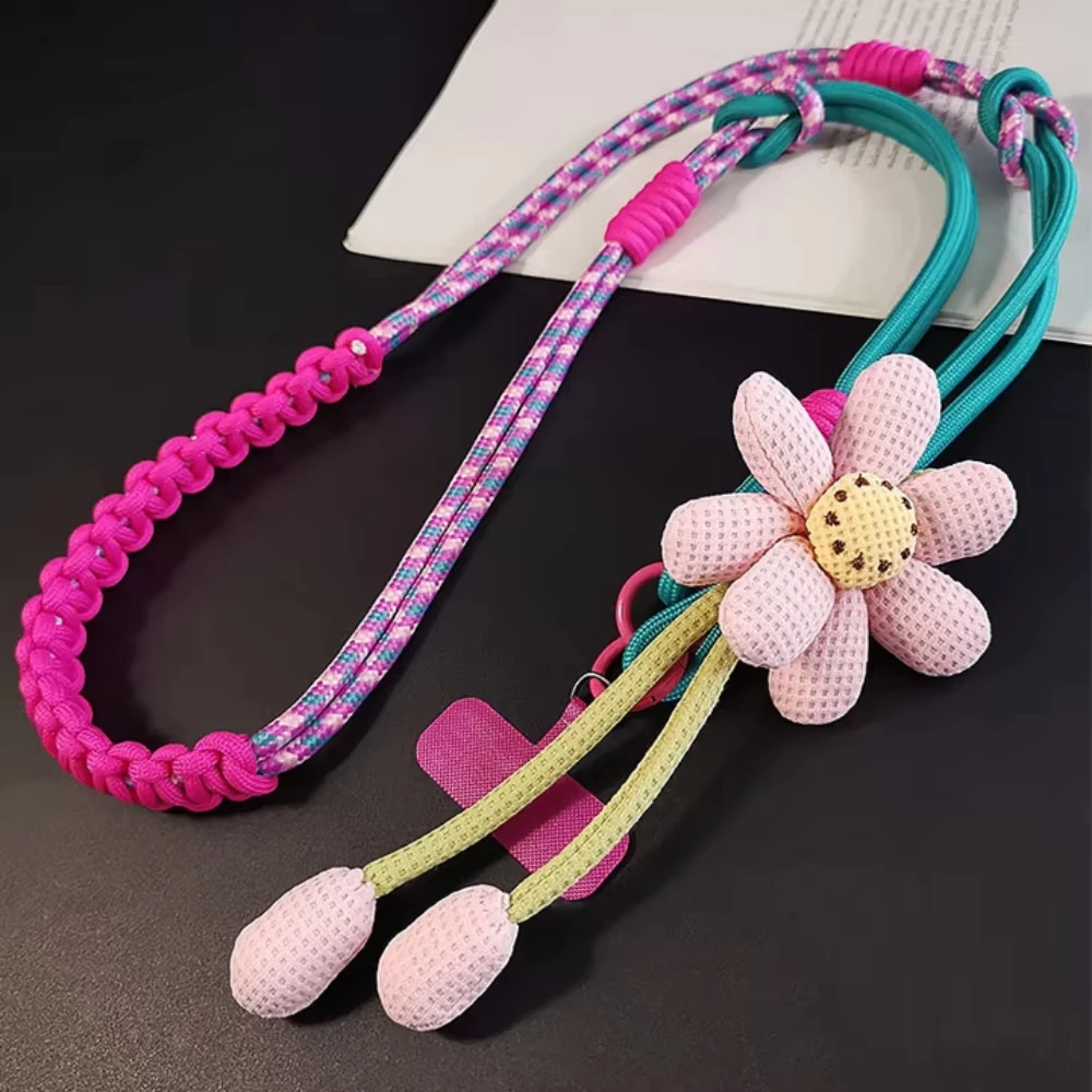 Tali Lanyard Universal untuk Ponsel Bergaya Kartun, Tali Selempang Panjang, Aksesoris Gantungan Dekoratif Kartun