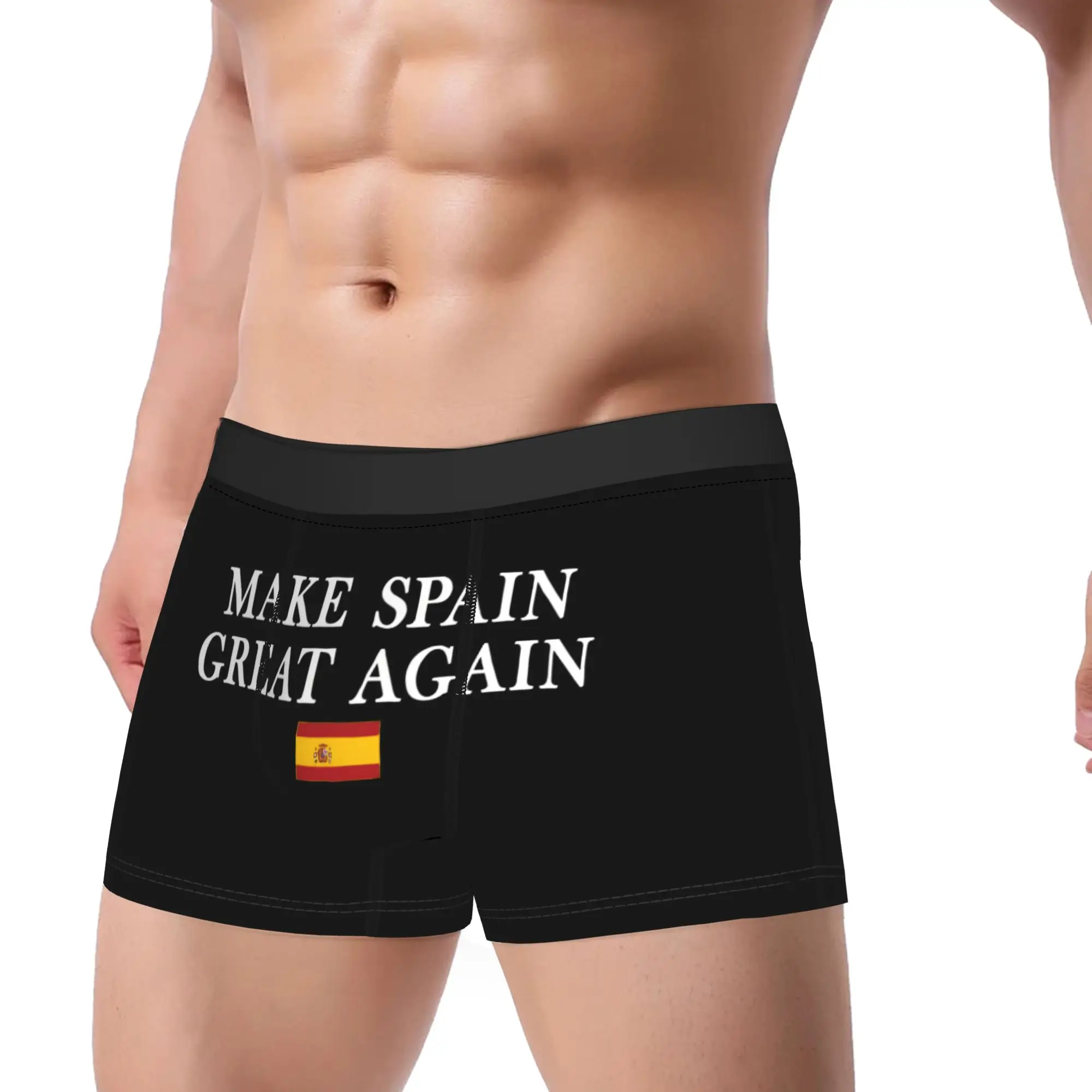 Funny Make Spain Great Again  Boxers Humorous Underwear  Boxer Briefs Gag Gift For Man