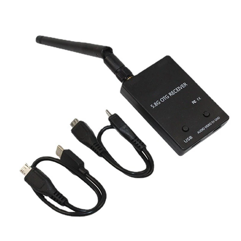 Receptor de canal completo UVC OTG para telefone Android, 150CH, áudio FPV, transmissor, peças RC Drone, Tablet, UVC, 5.8G