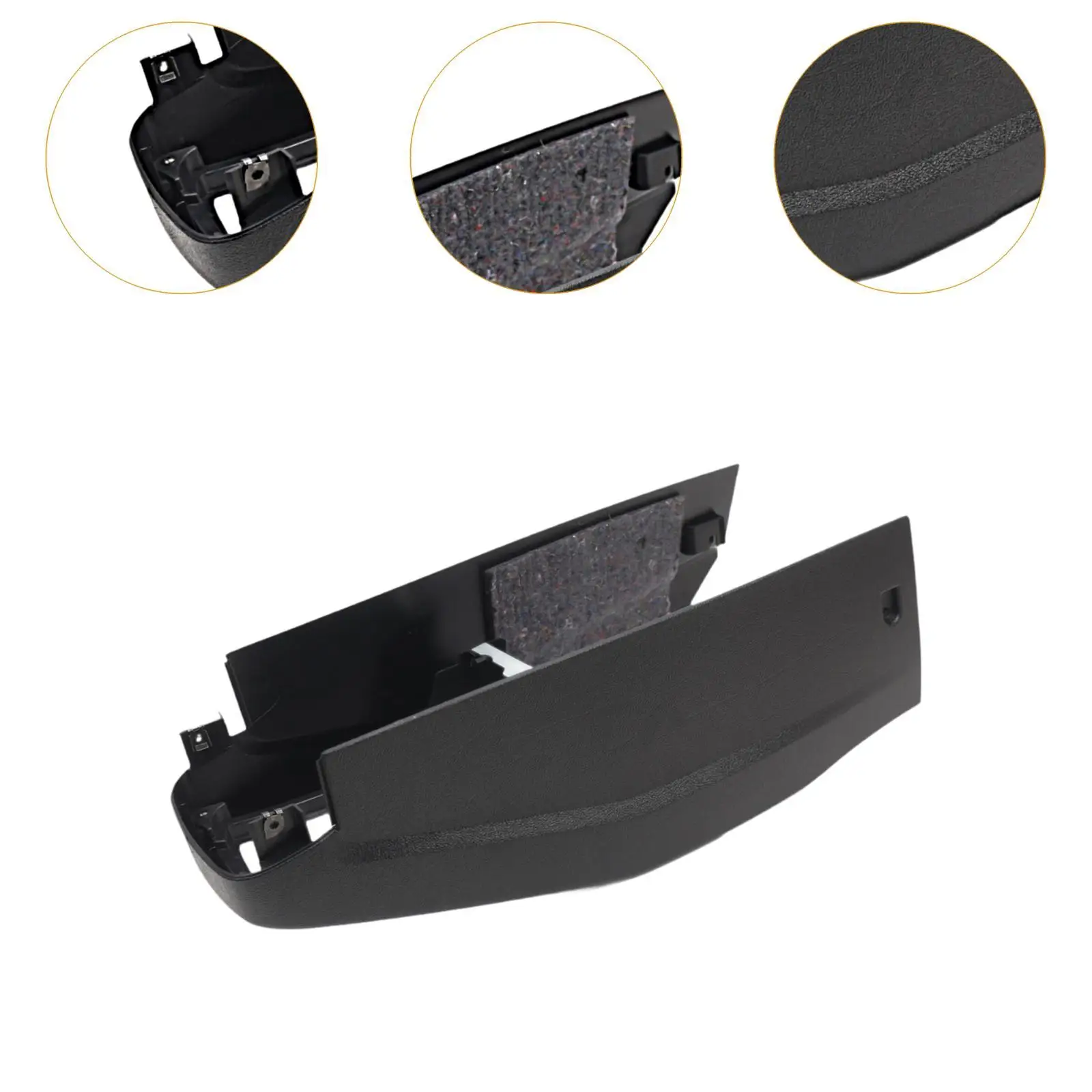 Car Center Console Trim 1J1863201L/1J1863201D for Volkswagen Golf Jetta Vehicle Central Channel Saddle Front Section