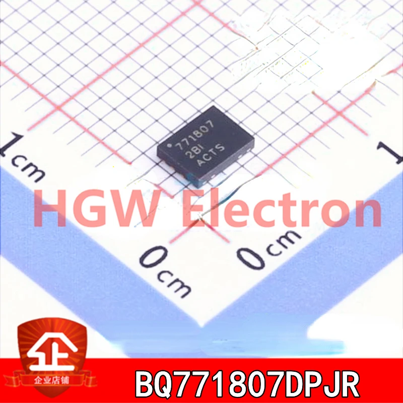 10pcs New and original BQ771807DPJR Screen printing:771807 WSON8 Battery management chip IC BQ771807DPJR WSON-8 771807 BQ771807