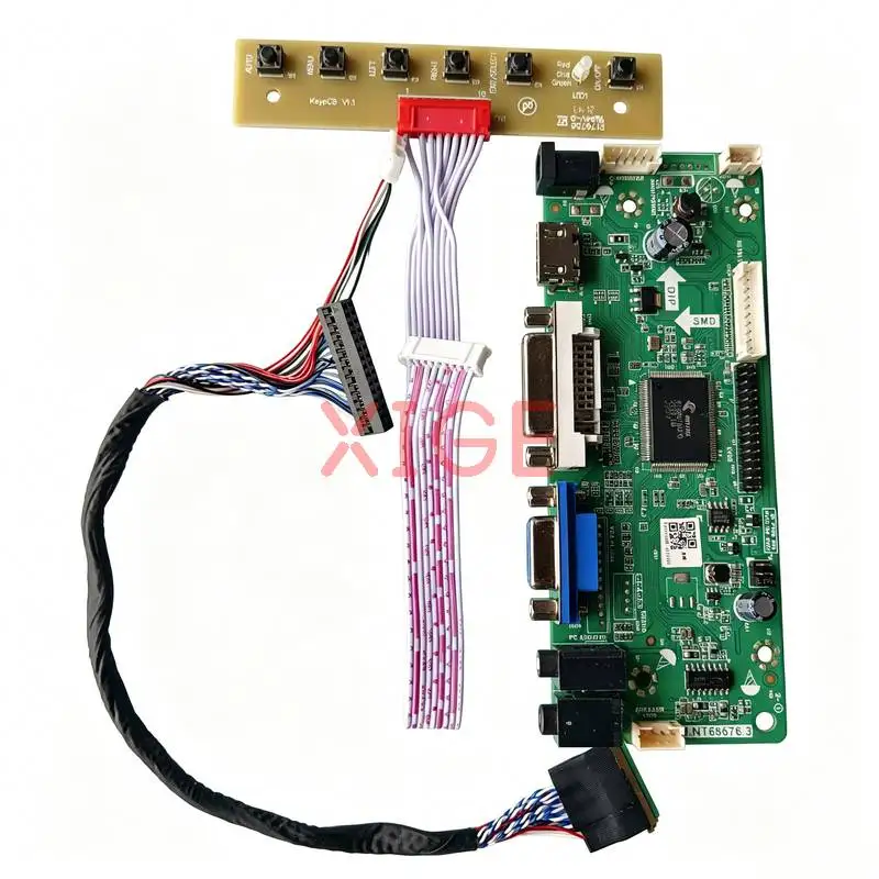 For M101NWT4 HSD101PFW4 HSD101PFW2 M101NWT2 Controller Board Kit 1024*600 VGA DVI HDMI LVDS 40-Pin Laptop Monitor Panel 1024x600