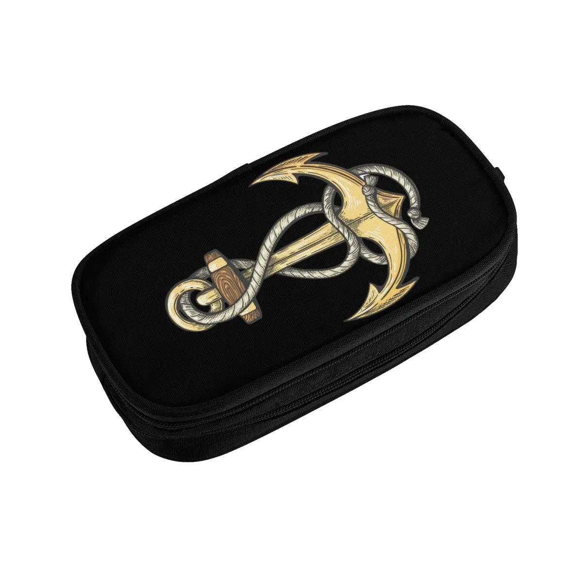 مخصص بحري مرساة مقلمة بشكل جذاب الفتيات الفتيان سعة كبيرة بحار مغامرة قلم رصاص الحقيبة الطلاب القرطاسية #3