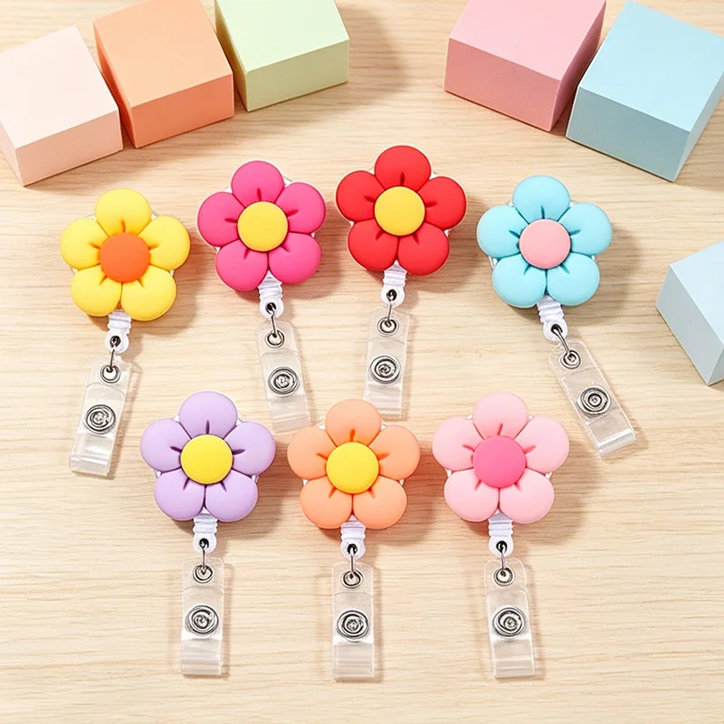 Badge Reel Badge Roulette Holder Retractable Id Pendant Id Holder Retractable Portagafetes Medical Badge HZ02