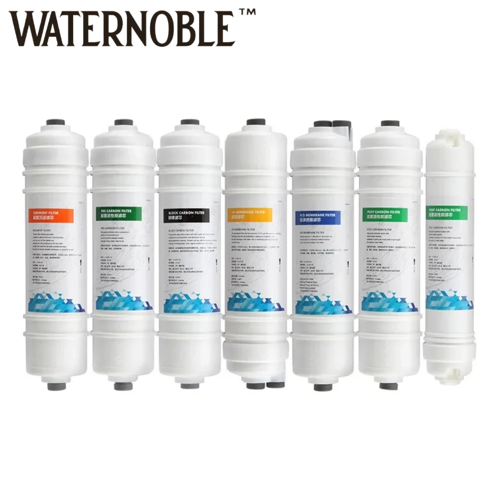 Waternoble 10-inch Inline Carbon Water Filter Replacement Element for Activated Carbon Dechlorination in Reverse Osmosis Systems