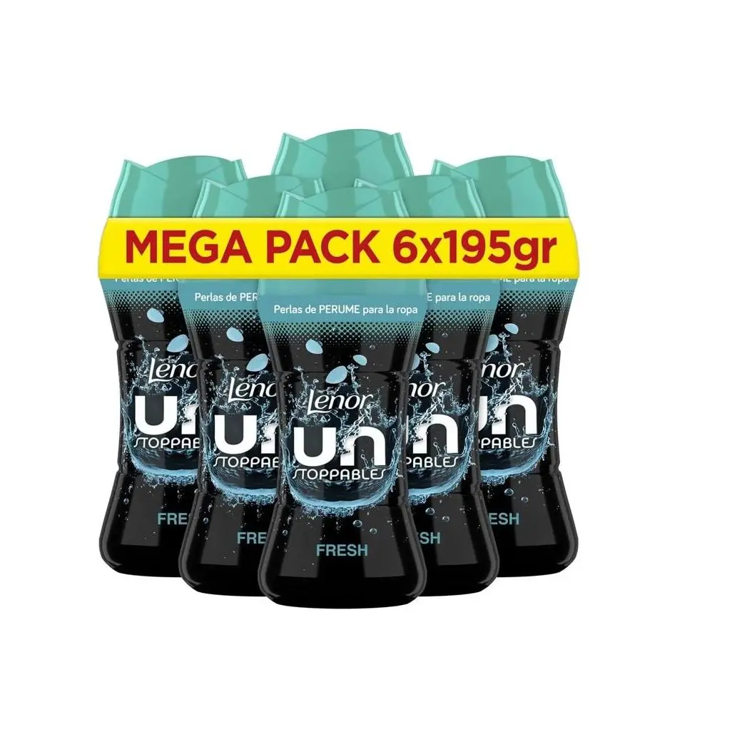 PACK DE 6 - Ariel Lenor Unstoppables Fresh Perlas de Perfume para la Ropa 6 X 195G