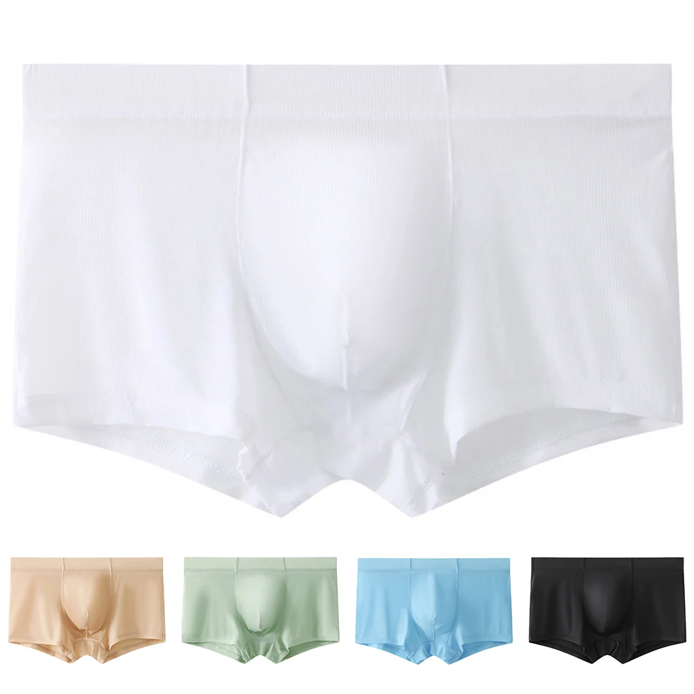 سراويل رفيعة للغاية قابلة للتنفس مقاس XL 2XL ملابس داخلية من الحرير الجليدي 20 مادة سباندكس 80 قماش مادة البولي أميد سراويل على الطراز الكلاسيكي