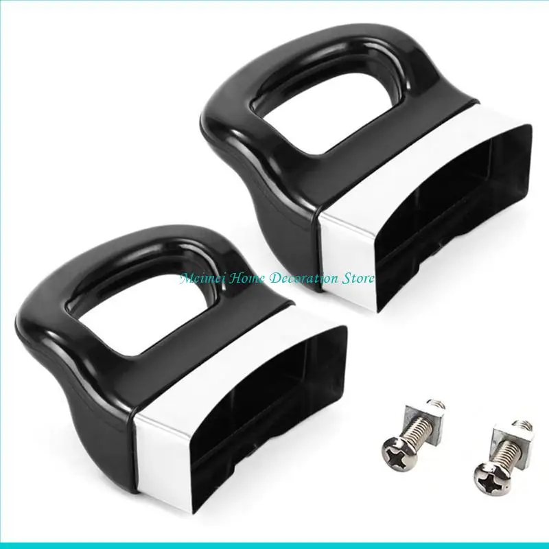 2Pieces Black Pot Side Handle Bakelite Replacement Pot Handle Pressure Pan Cooker Steamer Pot Short Side Handle Hole