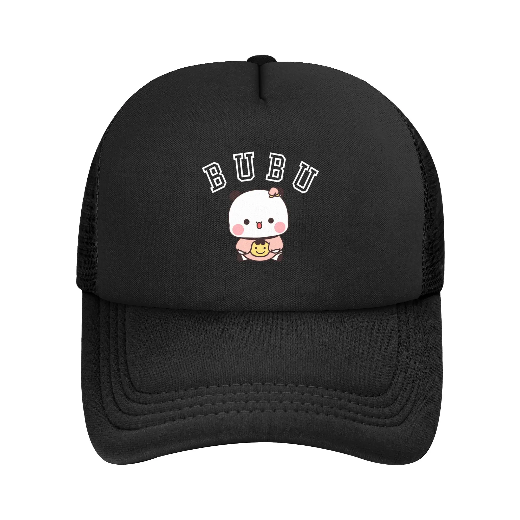 Adult Bubu Dudu Cute Bear Trucker Cap Hip-Hop Mesh Baseball Cap Hats Trucker Worker Cap Adjustable Sports Cap High Quality