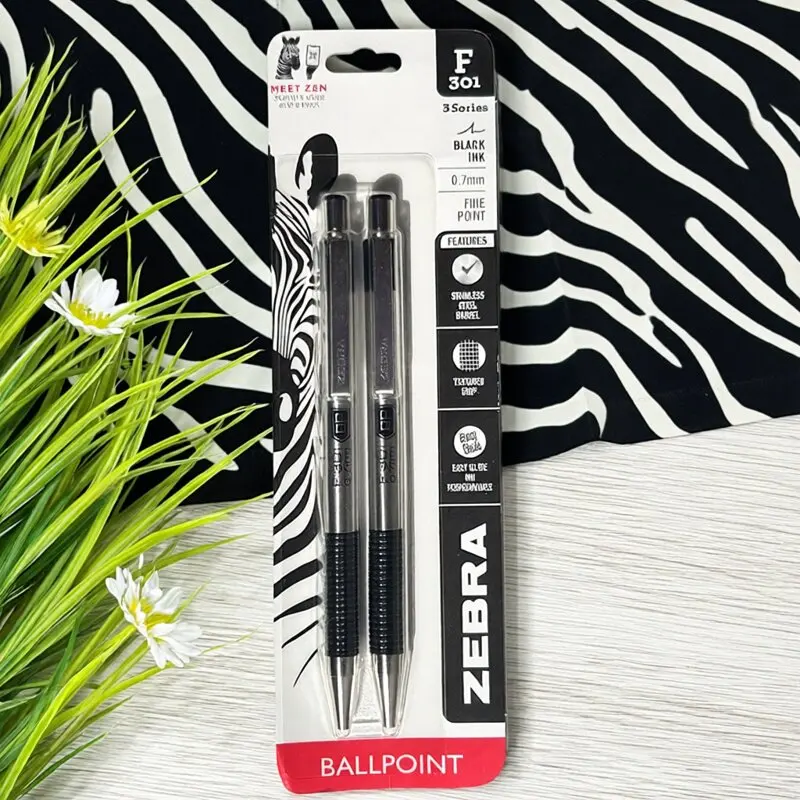 2026 School Pens ZEBRA F-701 402 Japanene Ball Pen  G301 Stainless Steel Press Gel Pen Black 0.7 1.6mm for Writing Practice Gift