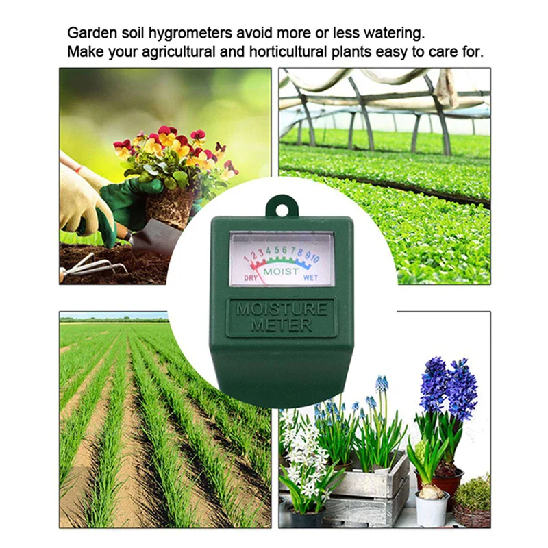 

5X Soil Moisture Meter, Plant Water Meter Indoor & Outdoor,Sensor Hygrometer Soil Tester For Potted Plants,Garden,Lawn-B51B