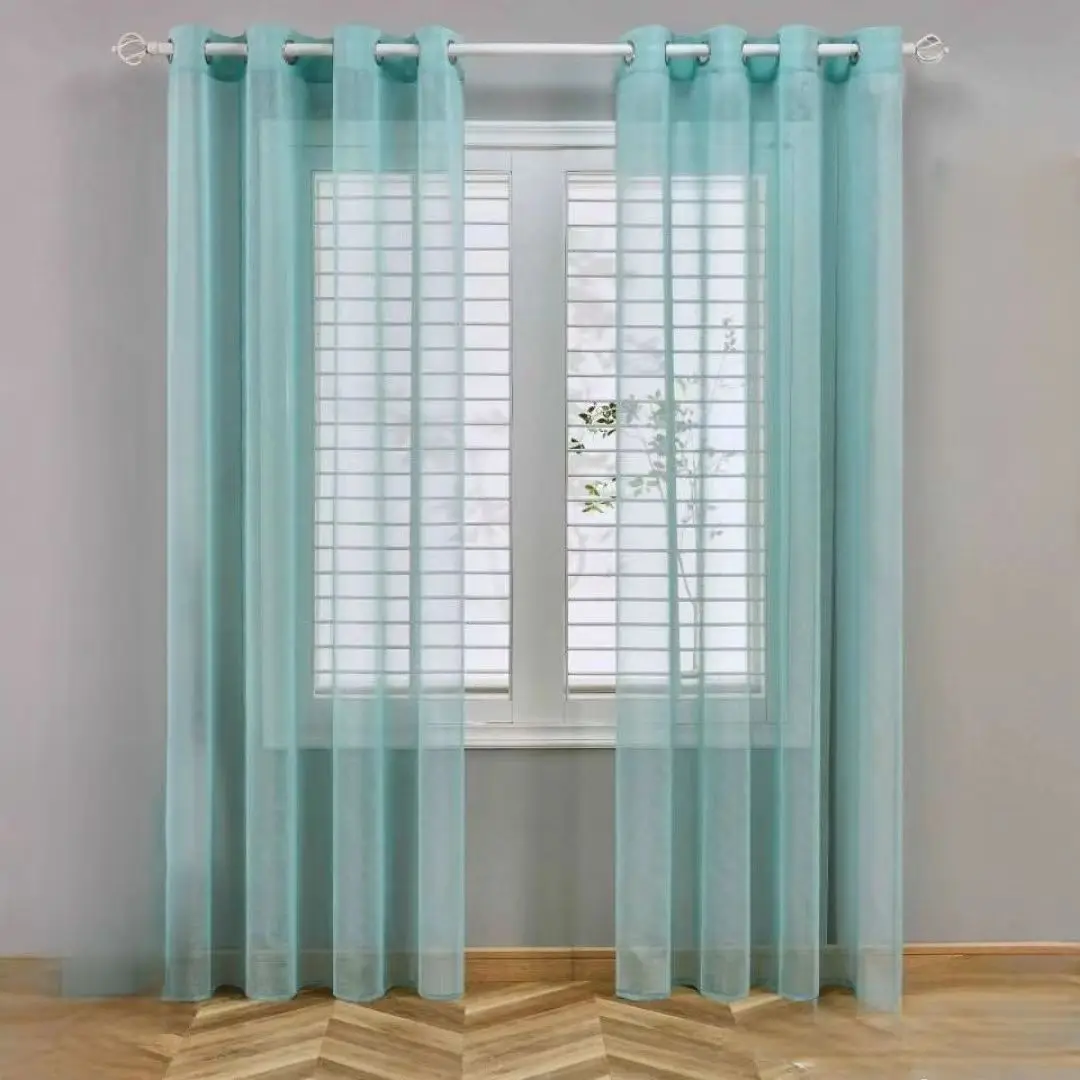 27718 New bedroom curtains with sunshade and sun protection bay windows
