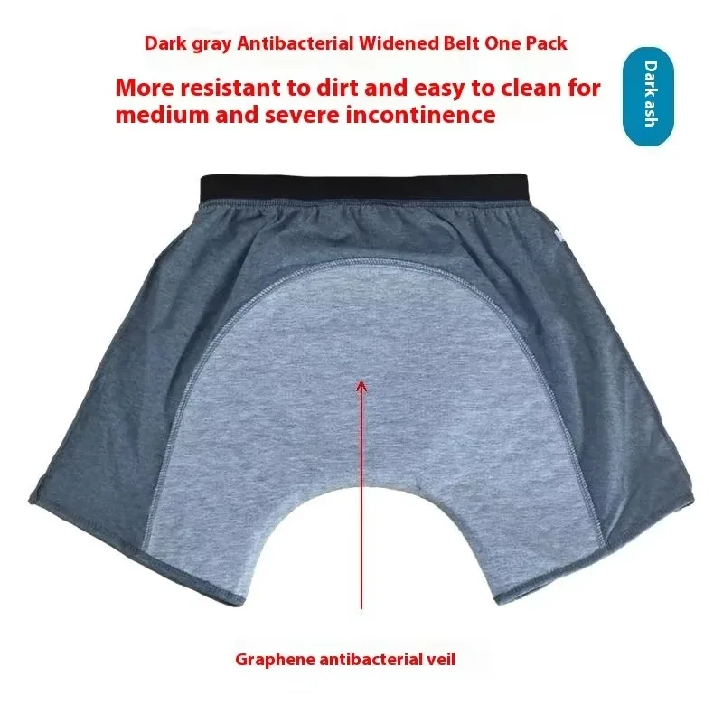 Ropa interior lavable para hombres ancianos, bragas impermeables para la incontinencia, a prueba de fugas, calzoncillos para pacientes